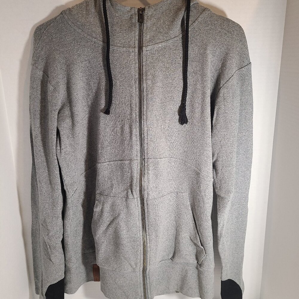 Ampersand Grey Full Zip Hoodie